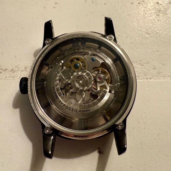 Fossil Townsman Automatic Dark Brown Leather Watch - Picture 9 of 10